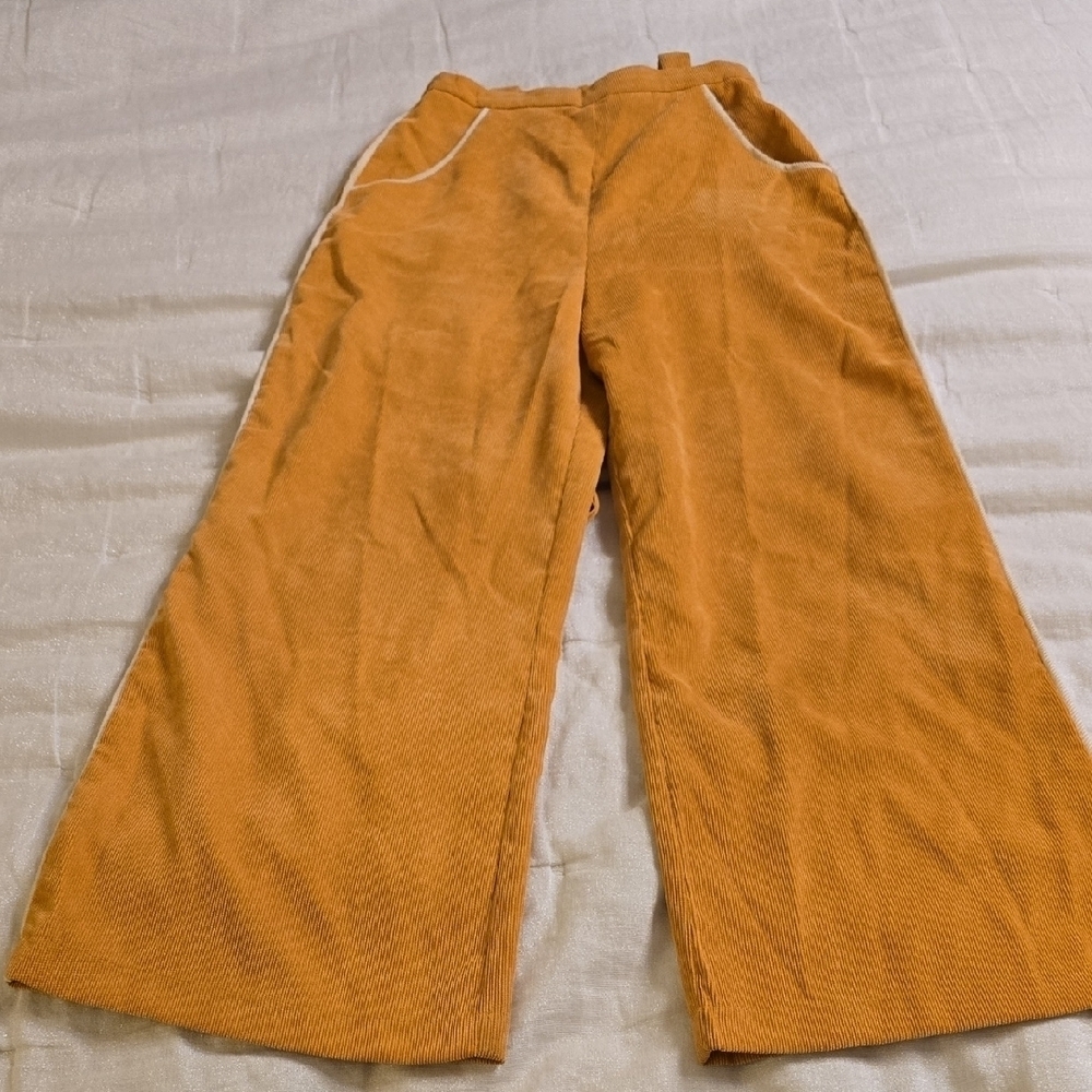 Camp Collection Elegant Ochre Straight-Leg Jumpsuit